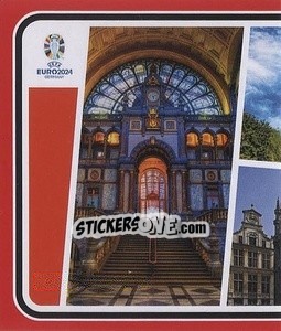 Sticker Belgium Landmark - UEFA Euro 2024. Swiss Edition n. BEL-P1 - Panini