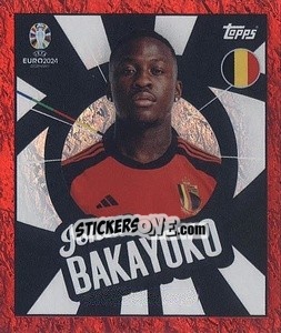 Sticker Johan Bakayoko - UEFA Euro 2024. Swiss Edition n. BEL-PTW - Panini