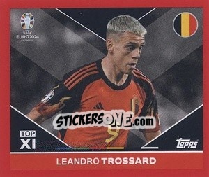 Sticker Leandro Trossard - UEFA Euro 2024. Swiss Edition n. BEL-TOP2 - Panini