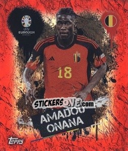 Sticker Amadou Onana - UEFA Euro 2024. Swiss Edition n. BEL3 - Panini