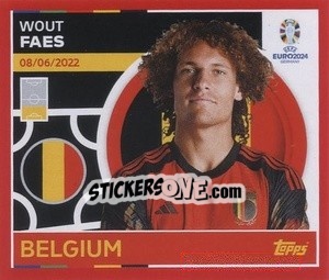 Sticker Wout Faes - UEFA Euro 2024. Swiss Edition n. BEL6 - Panini