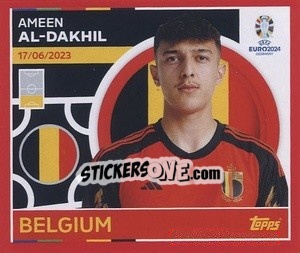 Figurina Ameen Al-Dakhil - UEFA Euro 2024. Swiss Edition n. BEL10 - Panini