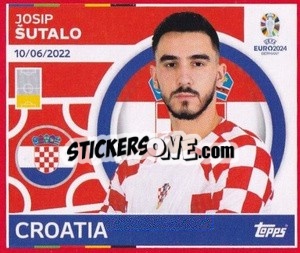Sticker Josip Šutalo - UEFA Euro 2024. Swiss Edition n. CRO7 - Panini