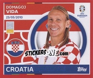 Sticker Domagoj Vida - UEFA Euro 2024. Swiss Edition n. CRO10 - Panini