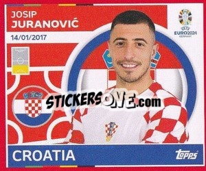 Sticker Josip Juranović - UEFA Euro 2024. Swiss Edition n. CRO11 - Panini