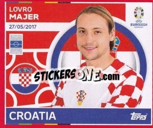 Sticker Lovro Majer - UEFA Euro 2024. Swiss Edition n. CRO12 - Panini
