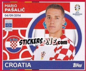 Sticker Mario Pašalić - UEFA Euro 2024. Swiss Edition n. CRO15 - Panini