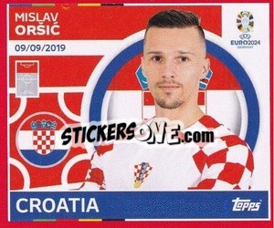 Sticker Mislav Oršić - UEFA Euro 2024. Swiss Edition n. CRO19 - Panini