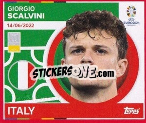 Sticker Giorgio Scalvini - UEFA Euro 2024. Swiss Edition n. ITA8 - Panini
