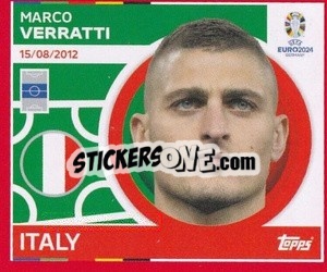 Sticker Marco Verratti - UEFA Euro 2024. Swiss Edition n. ITA15 - Panini