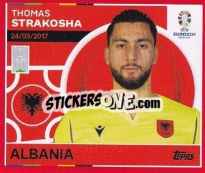 Sticker Thomas Strakosha - UEFA Euro 2024. Swiss Edition n. ALB4 - Panini