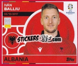 Sticker Iván Balliu - UEFA Euro 2024. Swiss Edition n. ALB5 - Panini