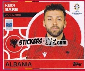 Sticker Keidi Bare - UEFA Euro 2024. Swiss Edition n. ALB10 - Panini