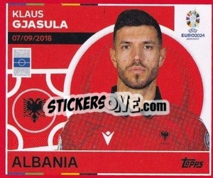 Sticker Klaus Gjasula - UEFA Euro 2024. Swiss Edition n. ALB11 - Panini