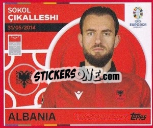 Sticker Sokol Çikalleshi - UEFA Euro 2024. Swiss Edition n. ALB18 - Panini