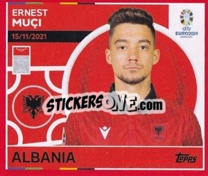 Sticker Ernest Muçi - UEFA Euro 2024. Swiss Edition n. ALB19 - Panini