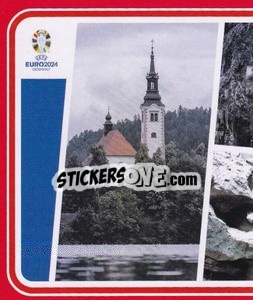 Sticker Slovenia Landmark - UEFA Euro 2024. Swiss Edition n. SVN-P1 - Panini