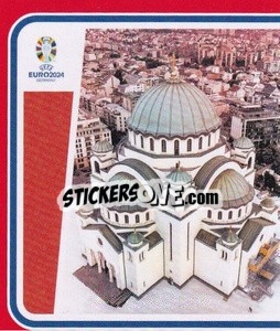 Sticker Serbia Landmark - UEFA Euro 2024. Swiss Edition n. SRB-P1 - Panini