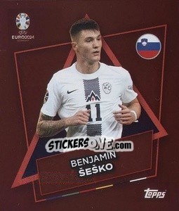 Sticker Benjamin Šeško - UEFA Euro 2024. Swiss Edition n. SVN-SP - Panini