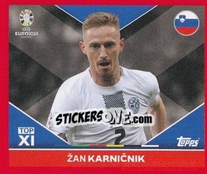 Sticker Žan Karnicnik - UEFA Euro 2024. Swiss Edition n. SVN-TOP1 - Panini