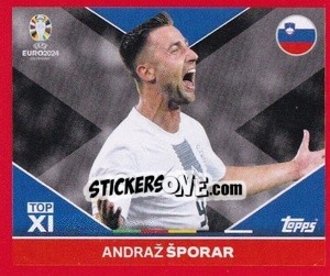 Sticker Andraž Šporar - UEFA Euro 2024. Swiss Edition n. SVN-TOP2 - Panini