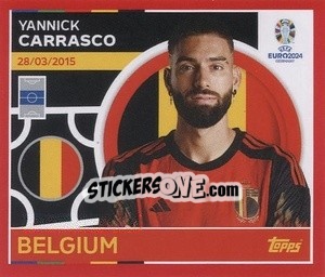 Sticker Yannick Carrasco - UEFA Euro 2024. Swiss Edition n. BEL15 - Panini