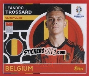 Sticker Leandro Trossard - UEFA Euro 2024. Swiss Edition n. BEL17 - Panini