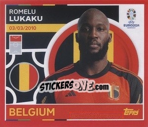 Sticker Romelu Lukaku - UEFA Euro 2024. Swiss Edition n. BEL19 - Panini