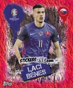 Sticker Laci Bénes - UEFA Euro 2024. Swiss Edition n. SVK3 - Panini
