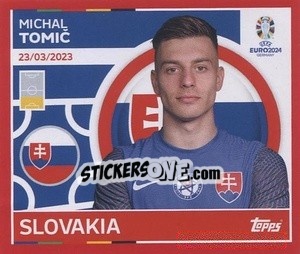 Sticker Michal Tomič - UEFA Euro 2024. Swiss Edition n. SVK7 - Panini
