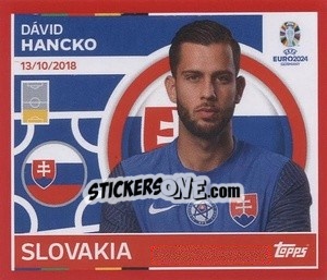 Sticker Dávid Hancko - UEFA Euro 2024. Swiss Edition n. SVK8 - Panini