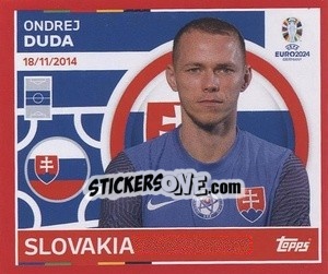 Sticker Ondrej Duda - UEFA Euro 2024. Swiss Edition n. SVK9 - Panini