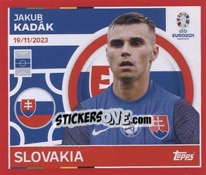 Sticker Jakub Kadák - UEFA Euro 2024. Swiss Edition n. SVK11 - Panini