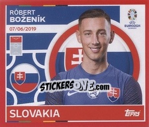 Sticker Róbert Boženík - UEFA Euro 2024. Swiss Edition n. SVK16 - Panini