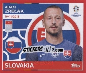 Sticker Adam Zreľák - UEFA Euro 2024. Swiss Edition n. SVK18 - Panini