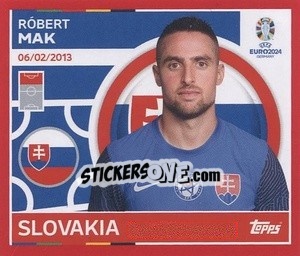 Sticker Róbert Mak - UEFA Euro 2024. Swiss Edition n. SVK20 - Panini