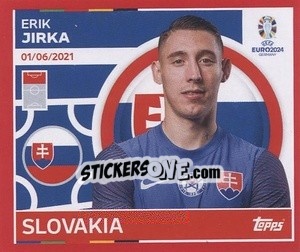 Sticker Erik Jirka - UEFA Euro 2024. Swiss Edition n. SVK21 - Panini
