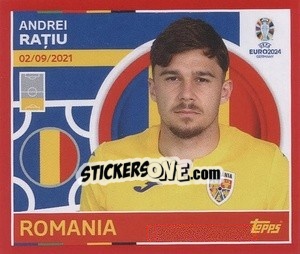 Sticker Andrei Rațiu - UEFA Euro 2024. Swiss Edition n. ROM5 - Panini