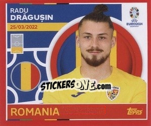 Sticker Radu Drăgușin - UEFA Euro 2024. Swiss Edition n. ROM6 - Panini