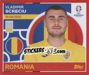 Sticker Vladimir Screciu - UEFA Euro 2024. Swiss Edition n. ROM8 - Panini