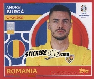 Sticker Andrei Burcă - UEFA Euro 2024. Swiss Edition n. ROM10 - Panini