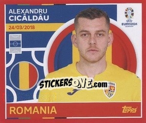 Sticker Alexandru Cicâldău - UEFA Euro 2024. Swiss Edition n. ROM12 - Panini