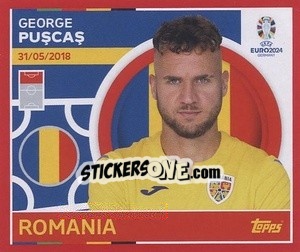 Sticker George Puşcaş - UEFA Euro 2024. Swiss Edition n. ROM17 - Panini