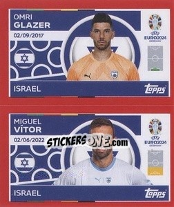 Sticker Omri Glazer / Miguel Vítor - UEFA Euro 2024. Swiss Edition n. ISR2-3 - Panini