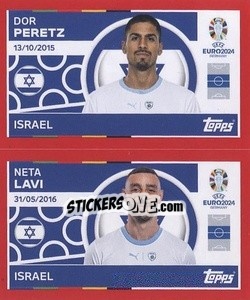 Sticker Dor Peretz / Neta Lavi - UEFA Euro 2024. Swiss Edition n. ISR10-11 - Panini