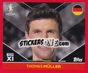 Sticker Thomas Müller - UEFA Euro 2024. Swiss Edition n. GER-TOP1 - Panini