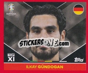 Sticker Ilkay Gündogan - UEFA Euro 2024. Swiss Edition n. GER-TOP2 - Panini
