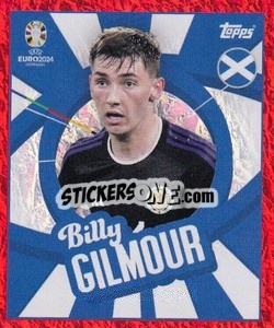 Sticker Billy Gilmour - UEFA Euro 2024. Swiss Edition n. SCO-PTW - Panini