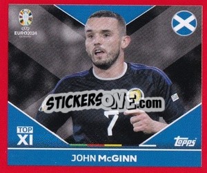 Sticker John McGinn - UEFA Euro 2024. Swiss Edition n. SCO-TOP1 - Panini