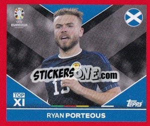 Sticker Ryan Porteous - UEFA Euro 2024. Swiss Edition n. SCO-TOP2 - Panini